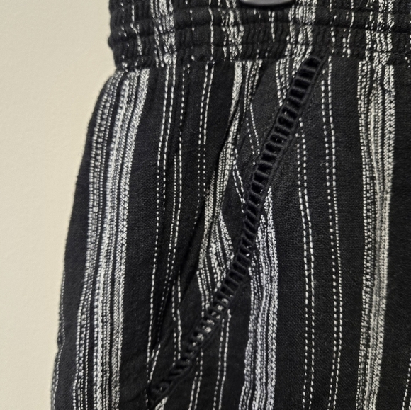 Briggs Linen Blend Short Black White Stripe XL - Picture 7 of 12